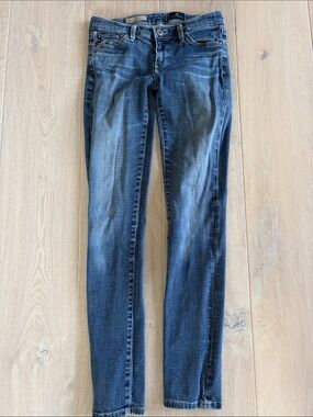 Ag Adriano Goldschmied Dark Blue Skinny Jeans